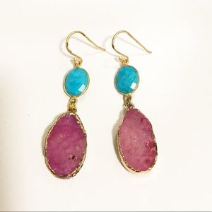Geode earrings